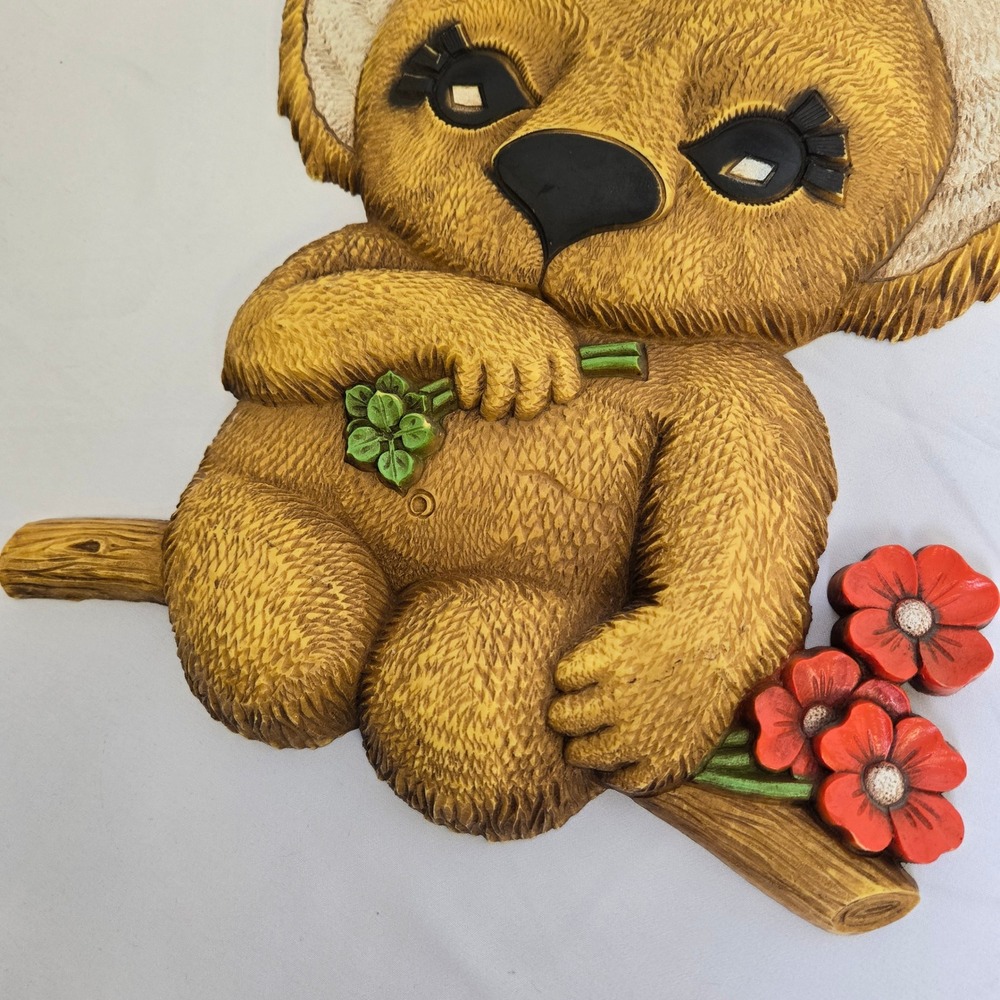 Dart Inc Koala Plastic Plaque Wall Hanging, MCM, Made in USA, 7539 Vtg 1978 - Picture 3 of 8
